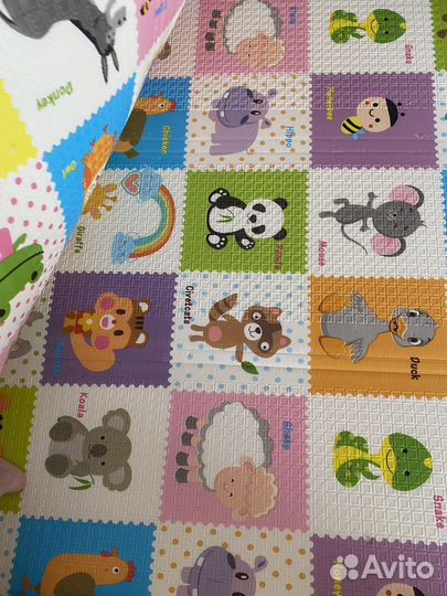 Двухсторонний детский коврик для малышей