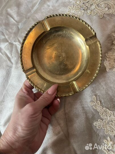 Пепельница медная раритет СССР