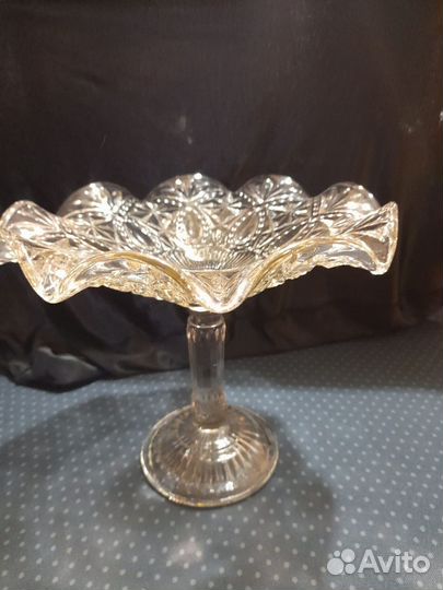 Ваза для фруктов на ножке СССР