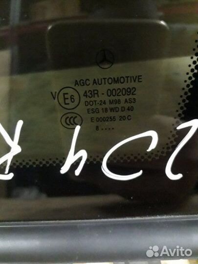 Стекло кузова заднее правое Mercedes-Benz Glk X204