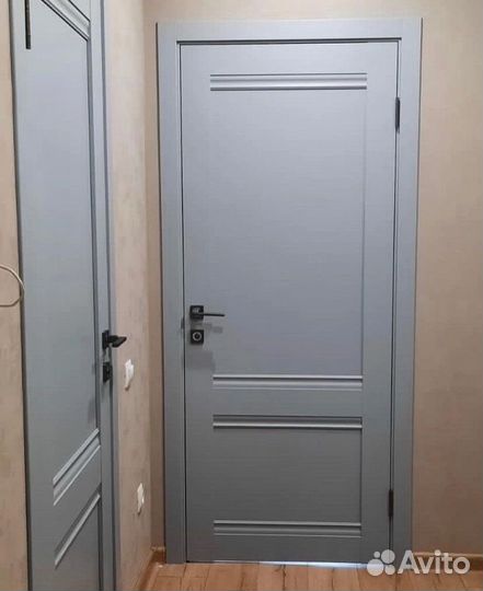 Двери межкомнатные серые