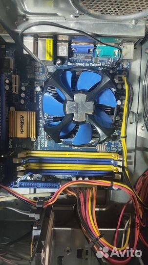 Комплект мать+проц 4 ядра ам3+