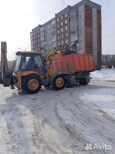 Камаз самовал, экскаватор погрузчик
