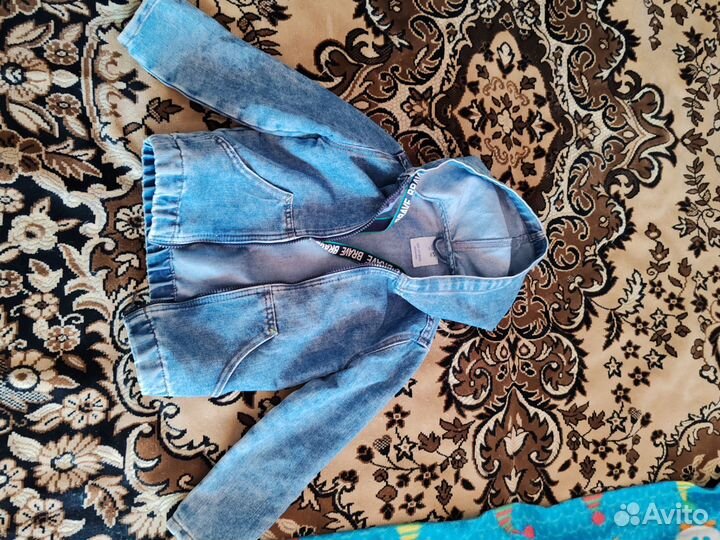 Джинсовая куртка детская