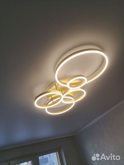 Люстра потолочная бу бронза новая