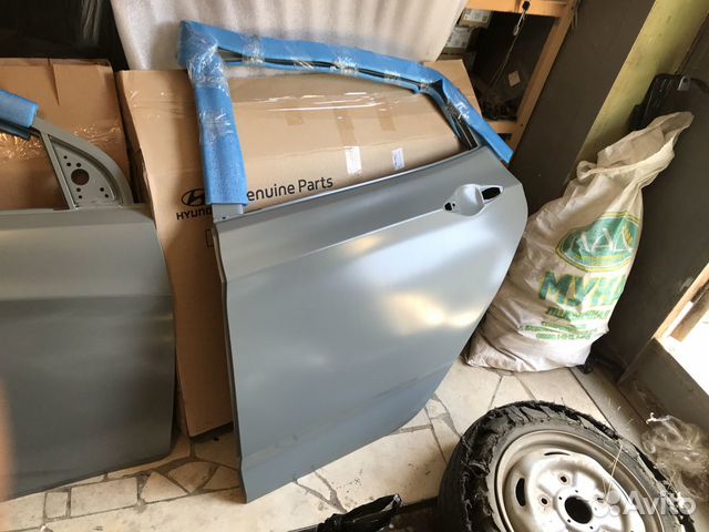 Дверь задняя левая хендай солярис в наличие