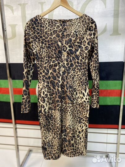 Платье женское леопардовое