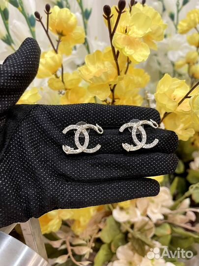 Серьги chanel