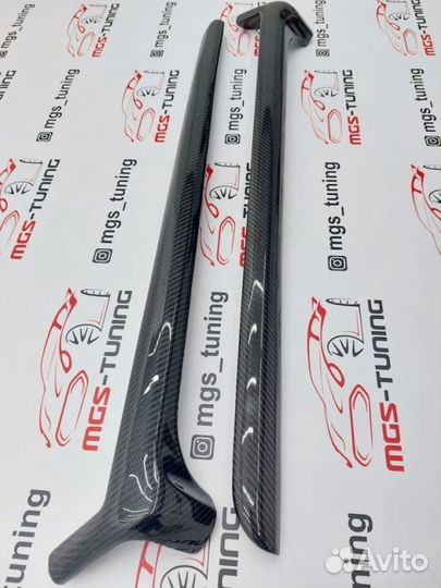 Карбоновые накладки на стойки G-class w463 карбон