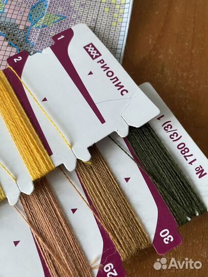 Остатки набора для вышивания Риолис Наразлучники