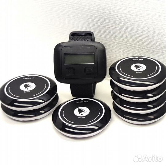 Кнопка вызова официанта модель Смайл с часами