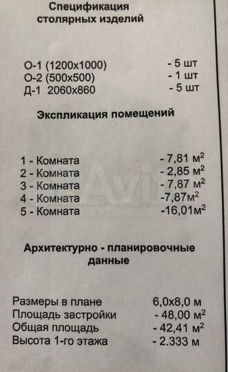 Дом 48 м² на участке 8 сот.