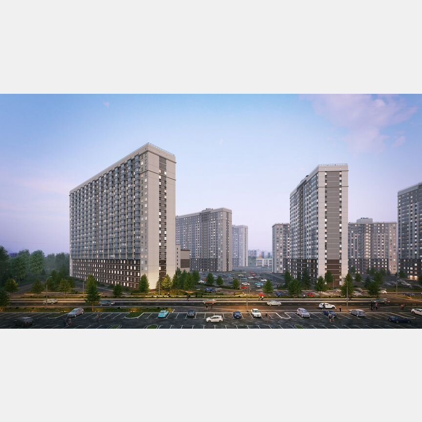 2-к. квартира, 52 м², 1/17 эт.