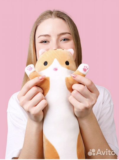 Мягкая игрушка кот Батон 50см антистресс