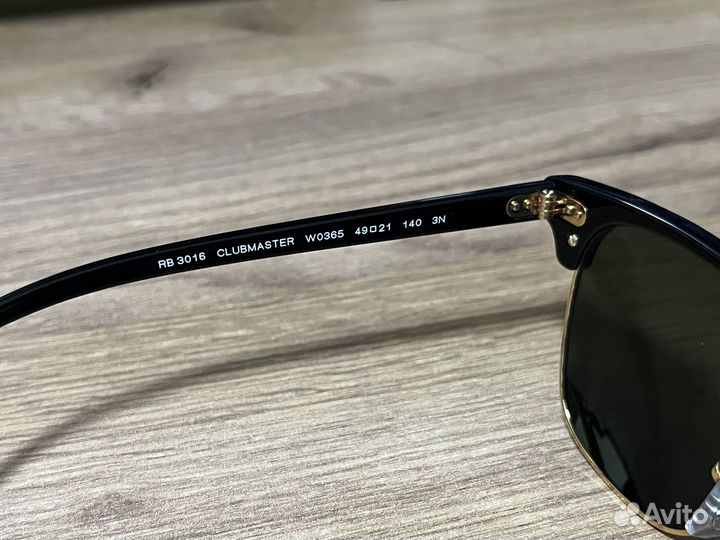 Солнцезащитные очки Ray Ban clubmaster 0RB3016