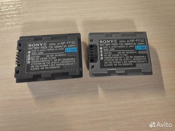 Аккумуляторы для видеокамеры sony