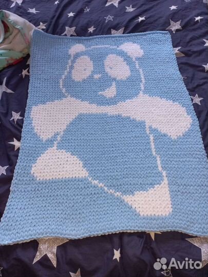 Плед детский из ализе пуффи