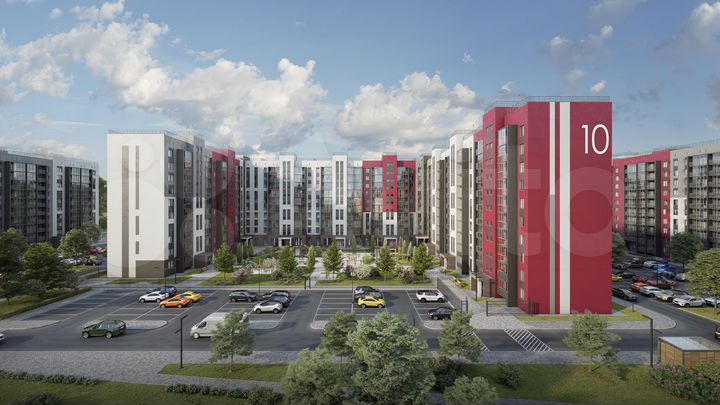 2-к. квартира, 65,7 м², 2/10 эт.