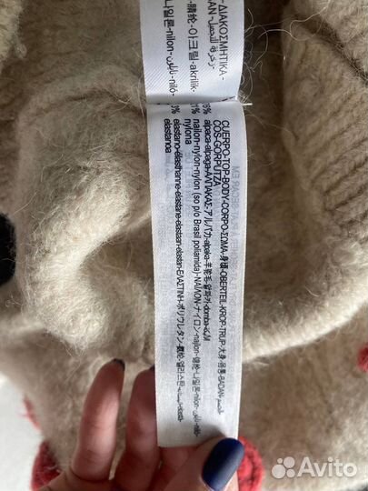 Кофта на девочку zara 152-158 см из шерсти альпаки