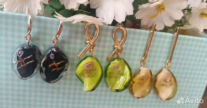 Серьги ручной работы