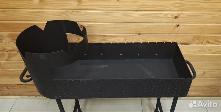 Мангал с печкой под казан