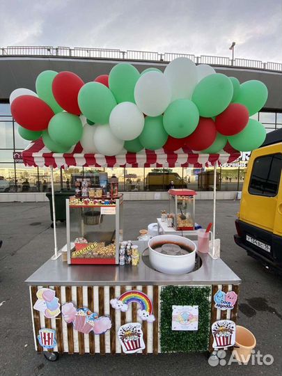 Сладкая вата и попкорн. Сказочная карета