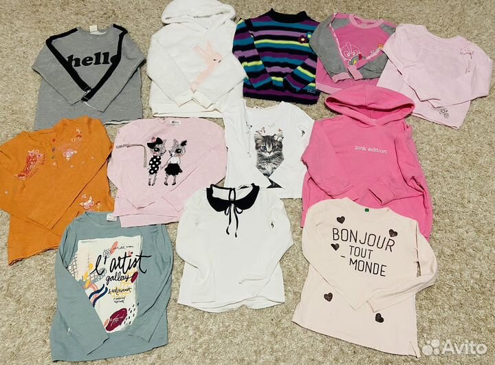 Фирменные вещи, огромный мешок 110-116,122,128