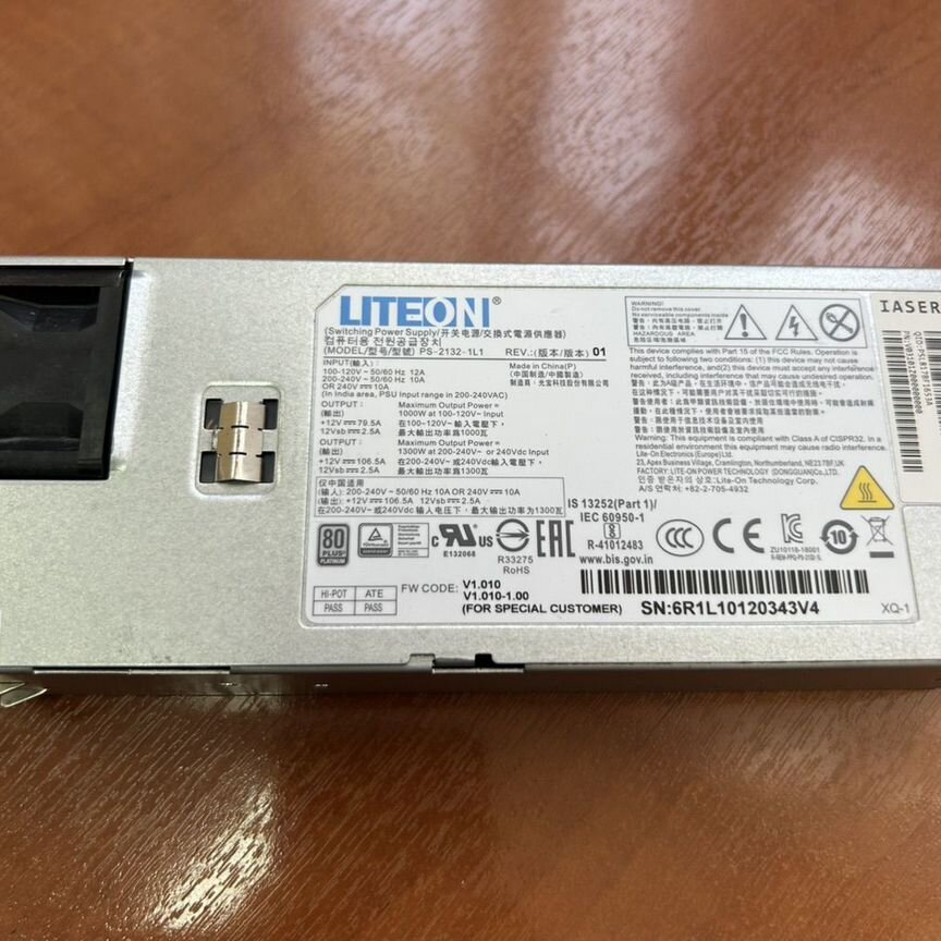 [PS-2132-1L1] Блок Питания Liteon 1300wsa5212 M5