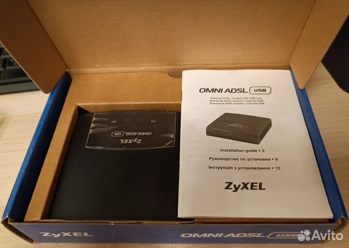Модем Zyxel Omni adsl USB