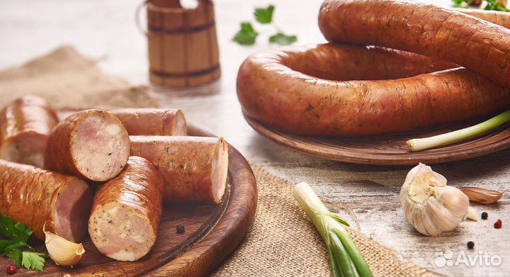 Колбаса Фермерская с чесноком