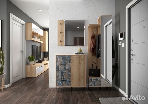 Вешалка с зеркалом (600) 