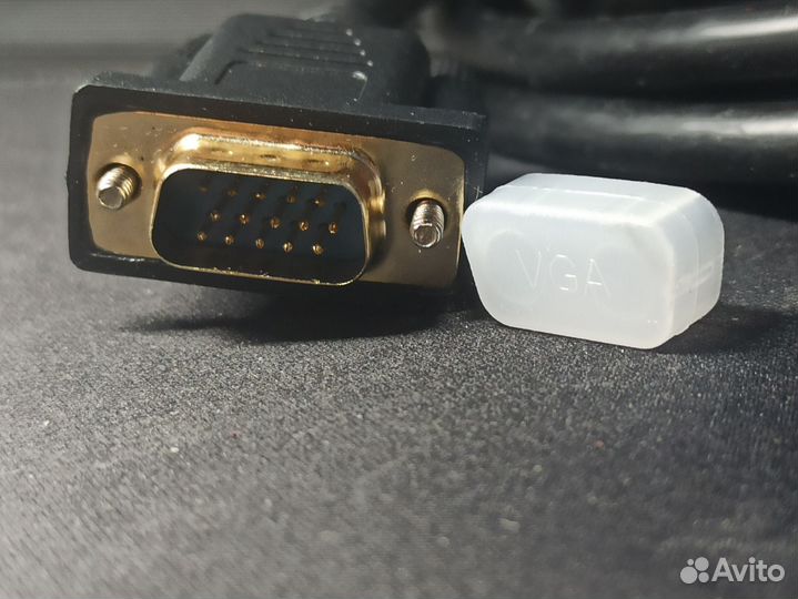 Кабель DVI-m — VGA-m 1,8м. Черный