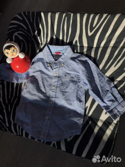 Tommy hilfiger рубашка для мальчика 6-12 m
