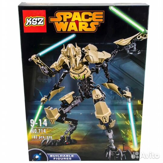 Конструктор Лего Звёздные войны Генерал Гривус