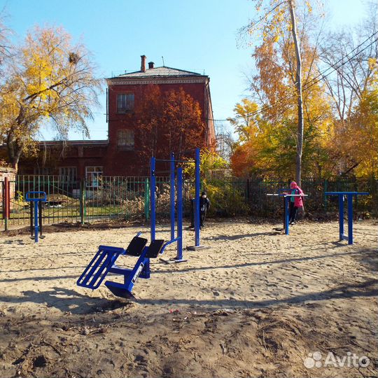 Уличный тренажер гиперэкстензия-пресс AVU025