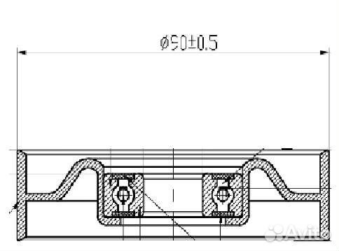 Ролик приводного ремня для а/м Hyundai CM 5738