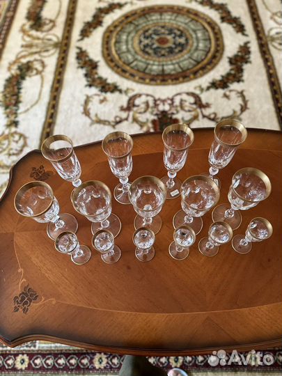 Хрустальные бокалы фужеры рюмки