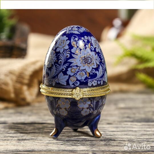 Яйцо пасхальное шкатулка керамика, новое