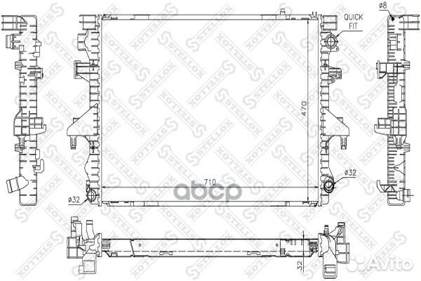 10-26430-SX радиатор системы охлаждения VW T5