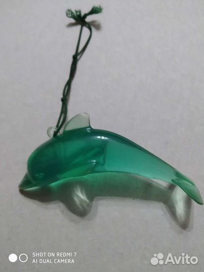 Сувенир в автомобиль силиконовый дельфинчик