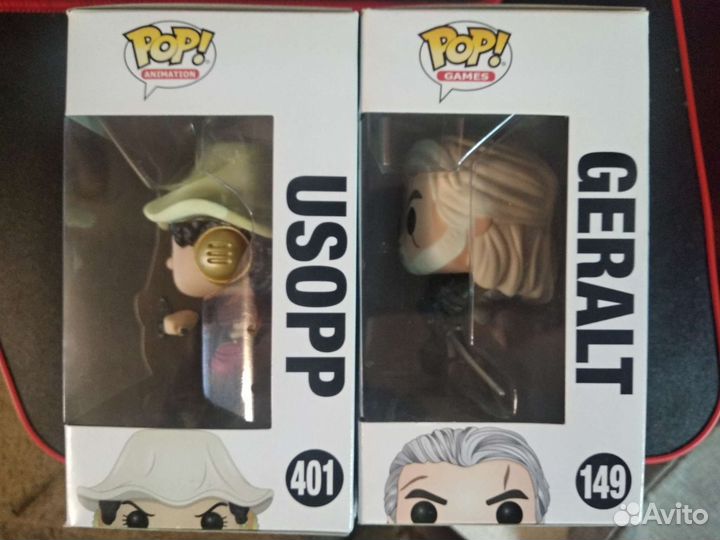 Funco pop usopp, geralt