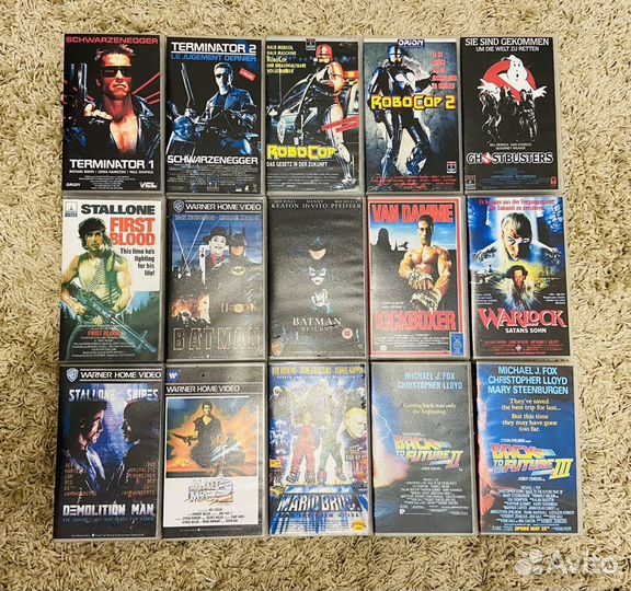 Видеокассеты VHS Фильмы 80-90-х