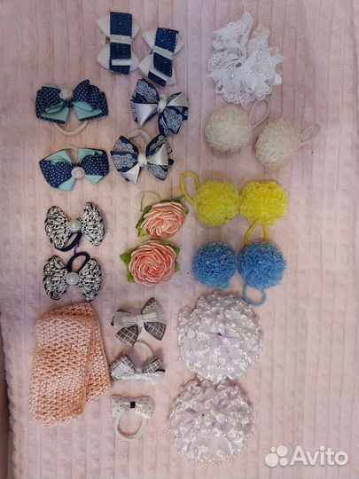 Резинки бантики для волос