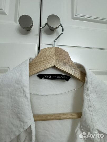 Рубашка zara белая