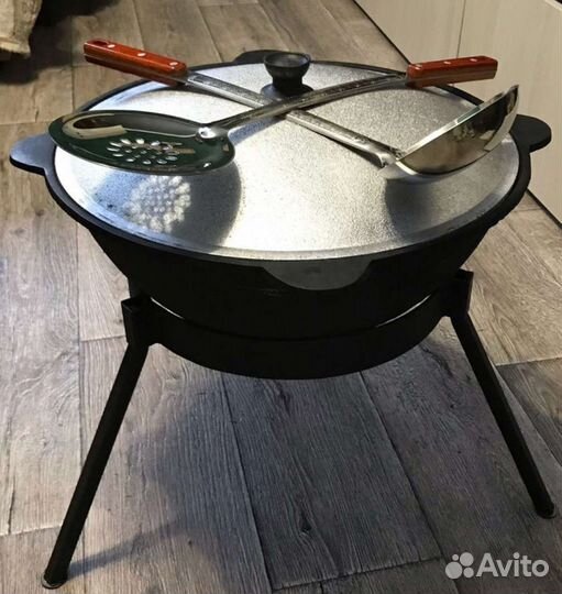 Шумовка и половник для казана 48 см