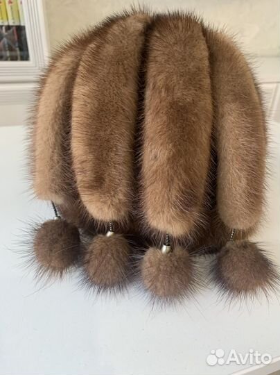 Шапка из меха норки