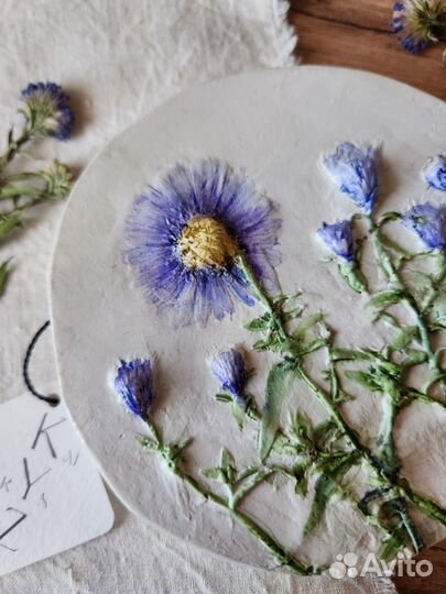 Ботанический барельеф, цветочное панно