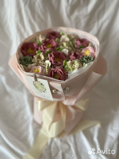 Съедобный букет из зефира