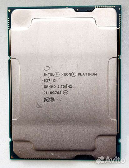 Xeon Platinum 8374 36 ядер 2.7-4.5Ghz 54mb 270w
