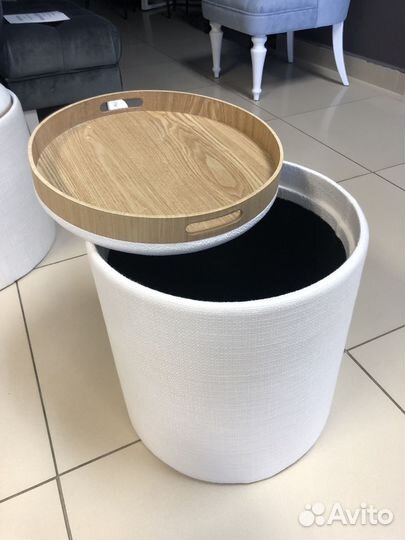 Пуф-столик с ящиком